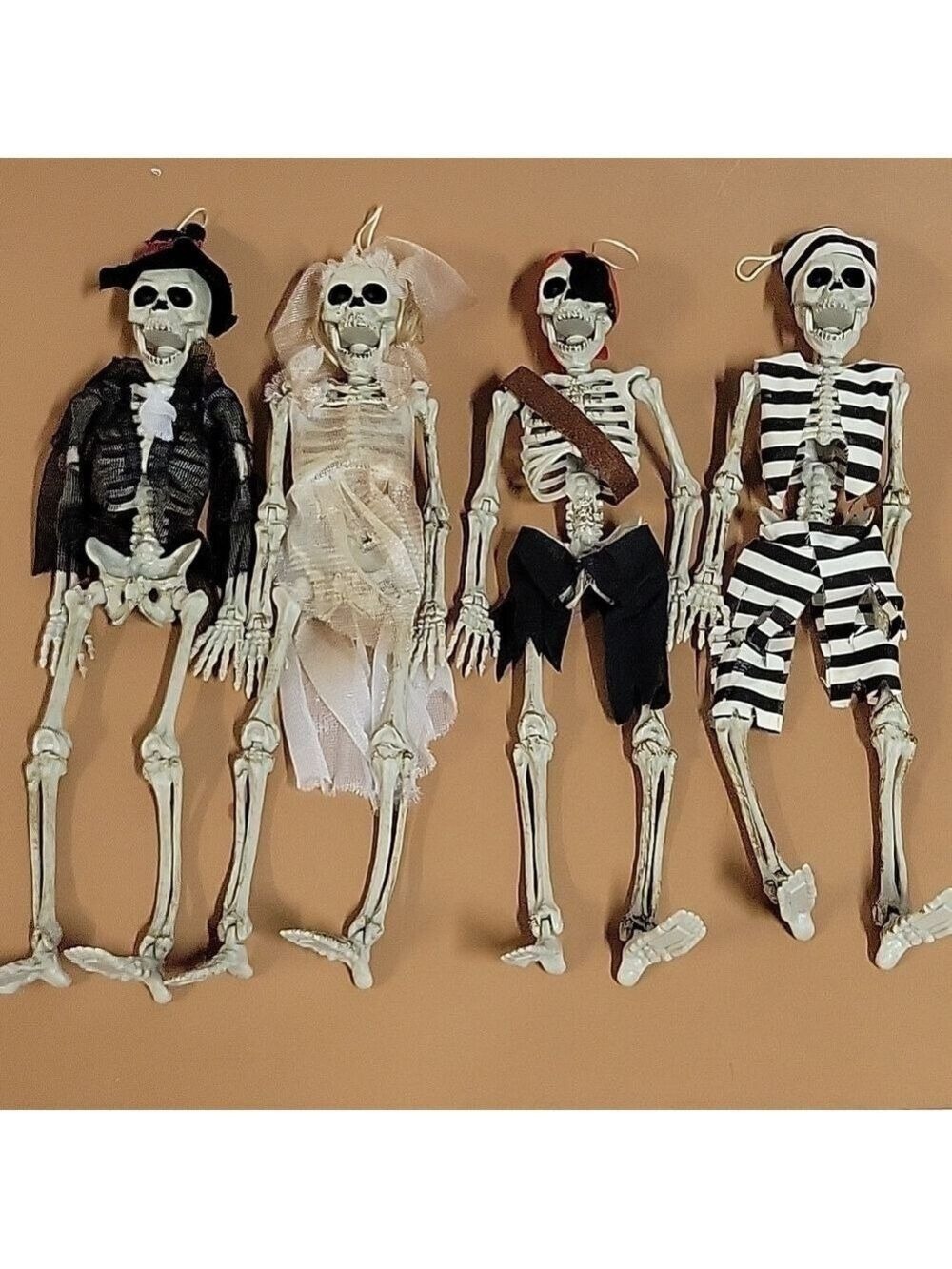 2010 Magic Power Co. (4) Skeletons Halloween Decor